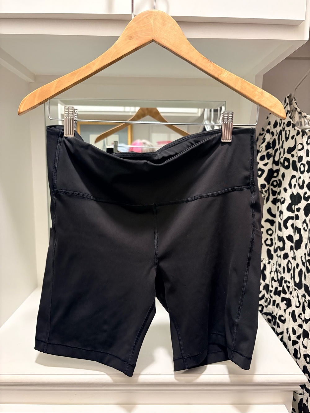 Athleta Black High-Rise Bike Shorts